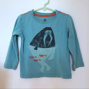 Soft walrus top for toddler by Tea Collection